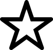 Star Icon Design with Simple Geometric Shape for Digital Graphics and User Interface vector
