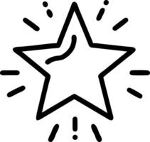 Star Icon Design with Clean Aesthetic and Geometric Shape for Digital Applications vector
