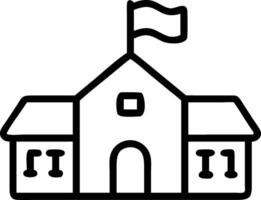 School Icon Design Featuring Educational Elements for Learning and Academic Applications vector