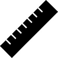 Ruler Icon Design with Measurement Markings for Educational and Graphic Applications vector