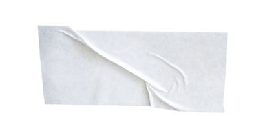 glued white tape isolated element png