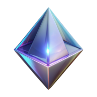 Iridescent Pyramid with Intricate Geometric Patterns png