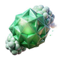 Abstract Green Geometric Shapes - A conceptual artwork featuring abstract geometric shapes in various shades of green creating a dynamic visual composition png