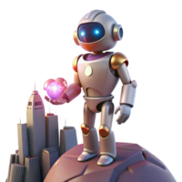 Robot City Guardian with Protective Features and Advanced Technology png