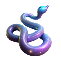 Cosmic Serpent in a Mesmerizing Three Dimensional Render of Galactic Beauty png