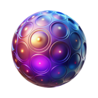 Abstract Sphere with Circular Patterns - A conceptual artwork featuring an abstract sphere with circular patterns creating a dynamic and modern visual composition png