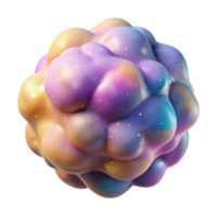 3D Render of a Colorful Abstract Bubble Cluster png
