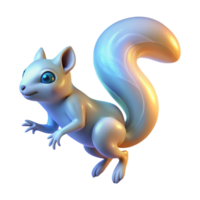 Cute Three Dimensional Squirrel Model with Playful Expression and Realistic Texture png