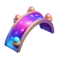 Cosmic Bridge in a Three Dimensional Render of Galactic Beauty png
