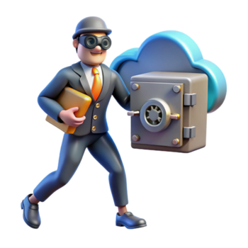 sicuro nube dati protezione - un' concettuale raffigurazione di sicuro nube dati protezione cattura il essenza di Avanzate tecnologia e digitale sicurezza png