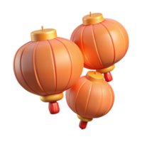Orange Festive Lanterns A joyful scene of orange lanterns illuminating a festive night, capturing the essence of celebration. png
