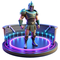 Arena Warrior as a Three Dimensional Game Asset with Dynamic Action and Enigmatic Design png