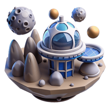 spazio stazione su asteroide - un' dinamico raffigurazione di un' spazio stazione situato su un asteroide cattura il essenza di spazio esplorazione e Avanzate tecnologia png