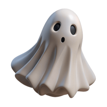 carino fantasma 3d rendere un adorabile fantasma portato per vita nel un' capriccioso tridimensionale rendere, navigazione il digitale regno con fascino. png