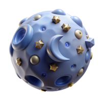 Celestial Orb 3D Render Abstract Background Image png