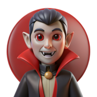 Cute Cartoon Vampire - A whimsical depiction of a cartoon vampire with exaggerated features and playful expression png