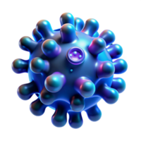 3D Render of a Virus Particle, Microscopic Pathogen, Infectious Agent, Cellular Structure, Biomedical Illustration, Medical Science, Viral Infection, Disease, Health, Microbiology png