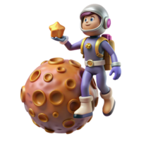 Astronaut Finds Star on Planet with Celestial Patterns and Enigmatic Design png
