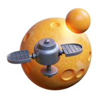 Spacecraft Exploring Planets A scene of cosmic exploration, featuring a spacecraft navigating planets in a digital universe. png