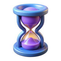 Time Management with an Hourglass Concept in a Thoughtful Three Dimensional Scene png