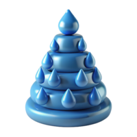Water Drop Tree in a Serene Three Dimensional Render of Nature png