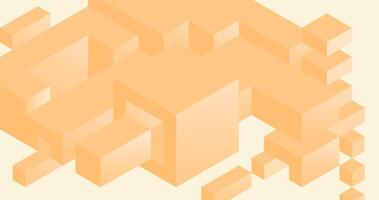 Large interconnected cubes in a structured isometric form, appearing like a construction blueprint vector