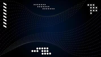 modern technological wave background vector
