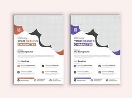 Print template for advertisement. vector