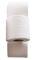 A vertical heap of three white tissue paper isolated with clipping path in file format png