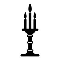 candle icon illustration on white background vector