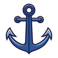 an anchor with a blue color vector