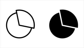 pie chart icon set vector