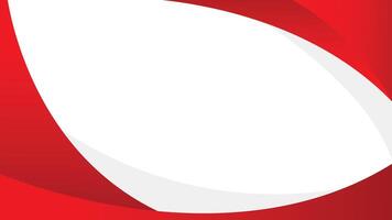 Abstract red and white curve background. Modern wallpaper vector