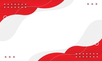 Modern red and white geometric background with fluid wave shapes, abstract wallpaper vector