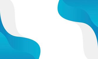 Simple blue and white fluid wave background. Abstract dynamic wallpaper vector