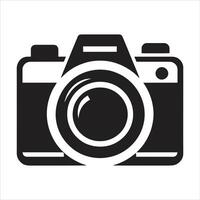 A camera icon on a white background vector