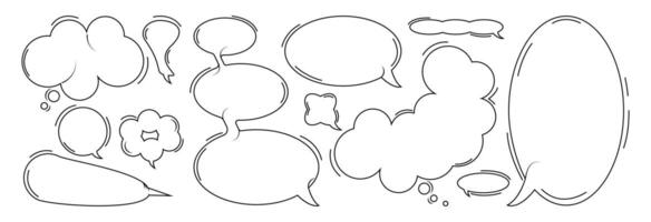 Cartoon bubbles for text. vector