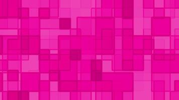 Abstract Pink Square Background A vibrant digital art piece featuring a multitude of overlapping pink squares in varying shades video