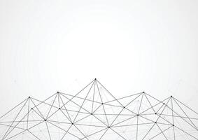 Abstract Polygonal Space Background with Connecting Dots and Lines vector