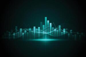 Business candle stick graph chart of stock market investment trading on white background design. Bullish point vector