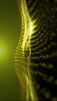 Abstract original background of cosmic shiny smoothly moving golden waves video