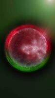 Abstract red green bright glowing background with plasma energy sphere core video