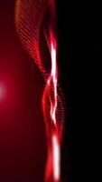 Abstract original background of cosmic golden-red color, smoothly moving, changing perspective in space, golden waves video
