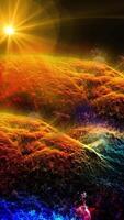 The mysterious landscape of an unknown planet, playing with light, smoothly changes perspective, creating for the beholder the effect of flight and presence. video