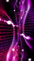 Abstract glowing background with smooth violet lines that change shape, creating a unique pattern. video