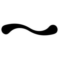 Wavy line element, wavy line swoosh swash, curved curv stripe vector