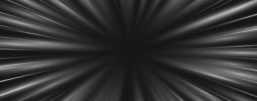 White radial speed rays, light neon flow, zoom in motion effect, silver glow speed lines, colorful light trails vector
