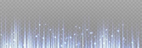 Vertical blue horizontal lines, motion effect, colorful light trails, stripes, laser beams. Abstract background vector