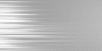 White speed rays, light neon flow, zoom in motion effect, silver glow speed lines vector