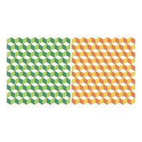 set Seamless Pattern Hexagon Shape Illustration Design. EPS 10. vector